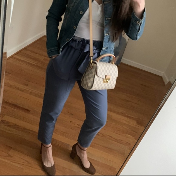 Grace Karin pants | Navy Paperbag Waist - Picture 1 of 7